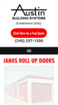 Mobile Screenshot of janusrollupdoors.com