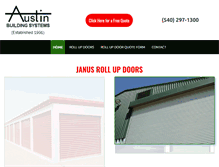Tablet Screenshot of janusrollupdoors.com